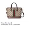 Gucci Ophidia Coated Canvas Tote Bag, Shopping Bag, Handbag Small Women's Beige & Brown 836848-FAE0J-9867