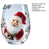 Langlebiges Heiß- und Kaltgetränkegeschirr Weihnachts-Stammloses Glas Tasse Weihnachtsmann Dekorative Trinkglas Einzigartiges Feiertags-Küchengeschirr Transparentes Wasser