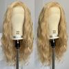 Long Blonde Highlight Natural Wave Long Curly Wavy 13X4 Lace Front Wigs for Women Honey Blonde Mixed 613 Colored Synthetic Hair