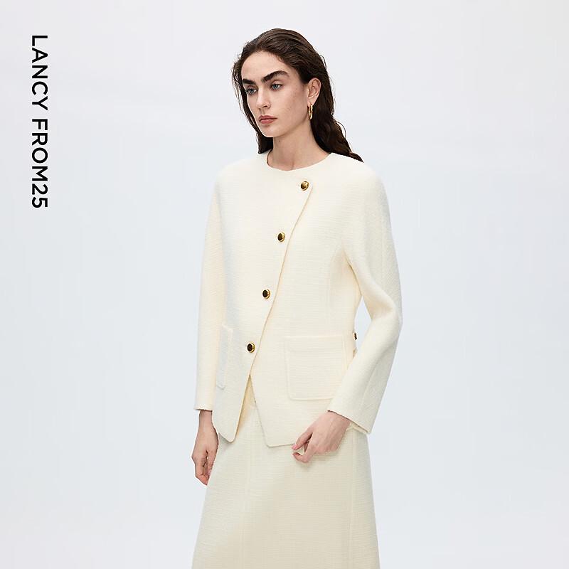 Langzi Wool Blend Cropped Jacket