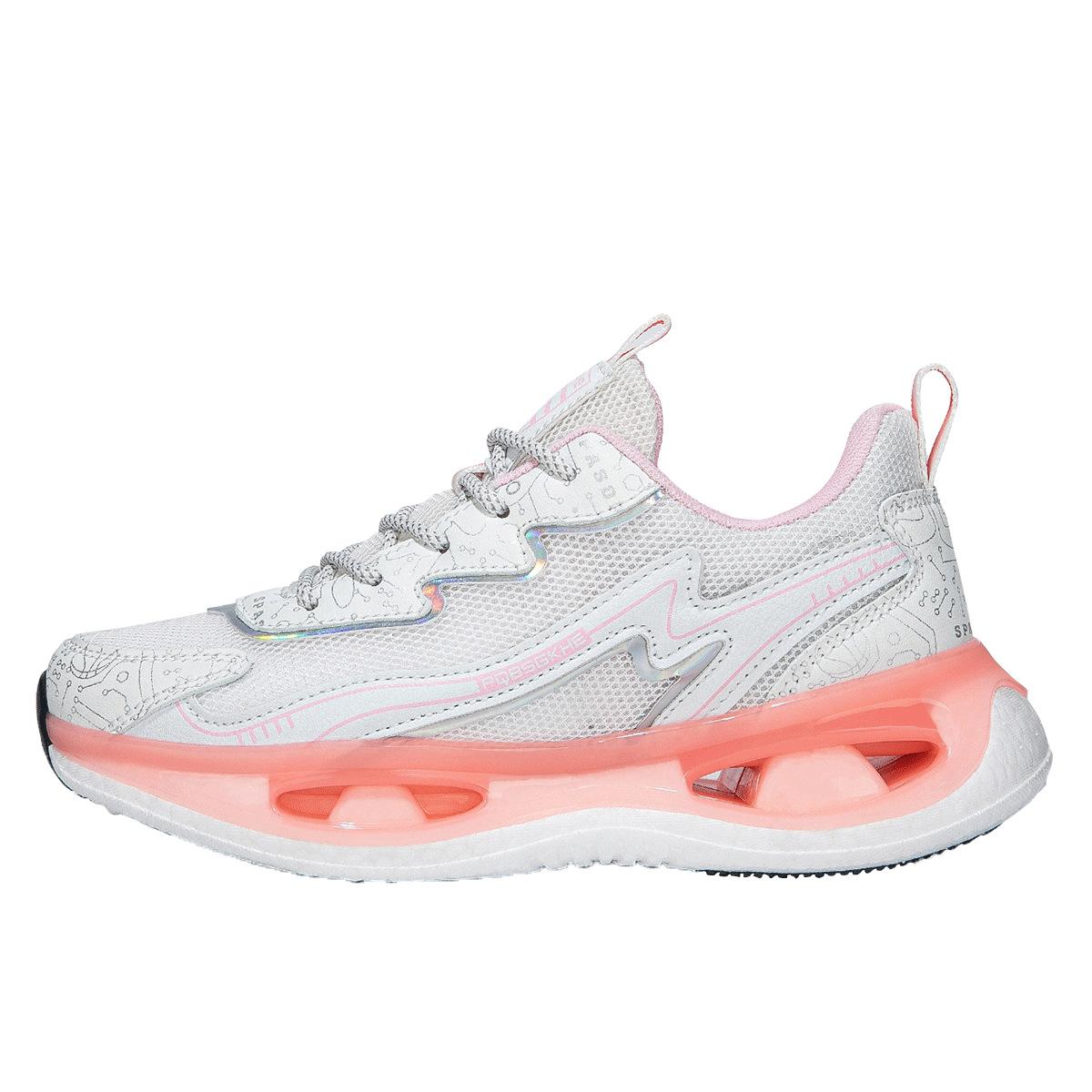 

Удобные светящиеся универсальные толстые импортные сетчатые дышащие спортивные кроссовки мужские летние подошва-попкорн для пары 45 розовый