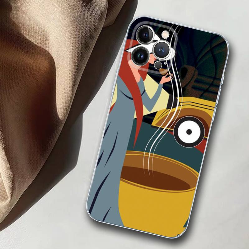 Kaffee und Mädchen Handyhülle Silikon Weich für iPhone 14 13 12 11 Pro Mini XS MAX 8 7 6 Plus X XS XR Hülle