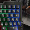 Rgb Gaming Keyboard Single Hand Mini Usb Ultra-Slim Wired 35-Keys Onehandedly Backlight Keyboard For Computer Pc Laptop