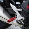 LEDISHUN Adjustable Step Bar Set for Kawasaki ZX-25R ZX-4R ZX-4RR Ninja 250 Ninja 400 Z250 Z400 (Red)
