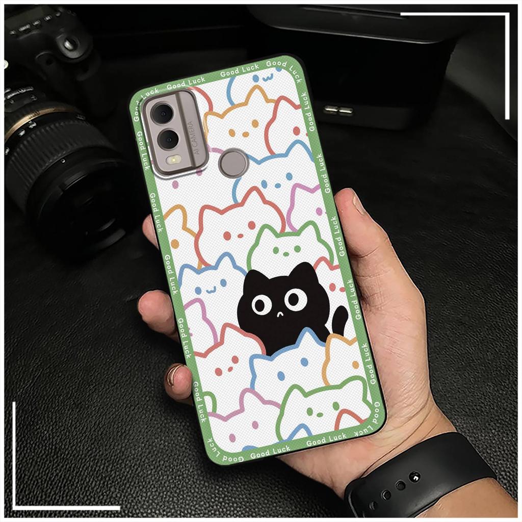 Full wrap Cartoon Phone Case For Nokia C22 Graffiti Cute Protective Fashion Design Soft case Phone Pouch TPU Anti-dust