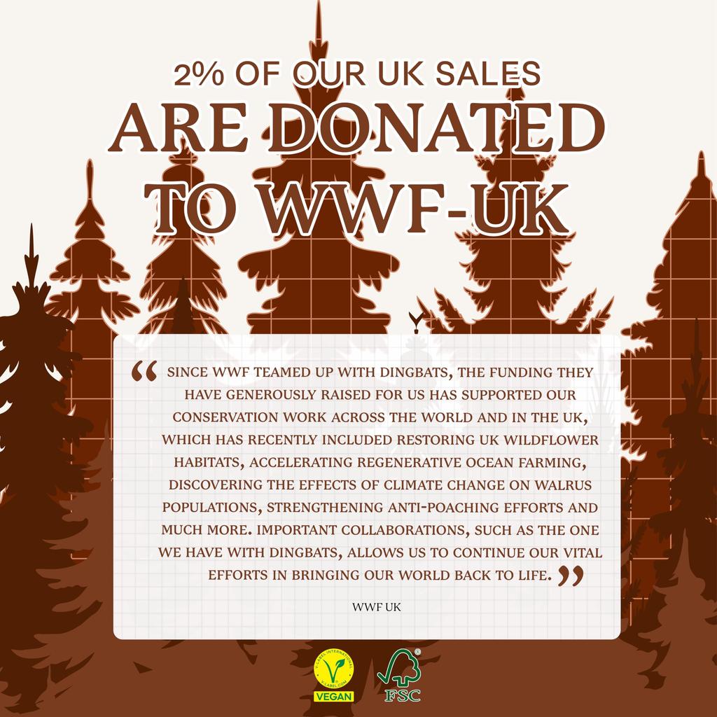 Wildlife Blank Medium Brown A5 Hardcover Notebook Cream 100gsm Paper Pocket Bookmark Included Dingbats - Notebook, Bear, - - Perforated,