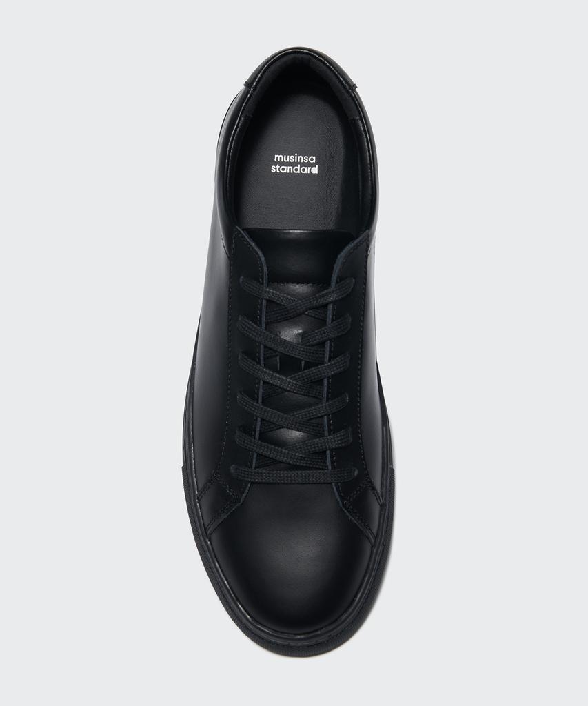Musinsa Standard Leather Court Sneakers Mark 2 [Black] (B Type)