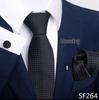 Brown Paisley Men's Tie, Pocket Square, Cufflinks & Boutonniere Set for Business Formal Wear.