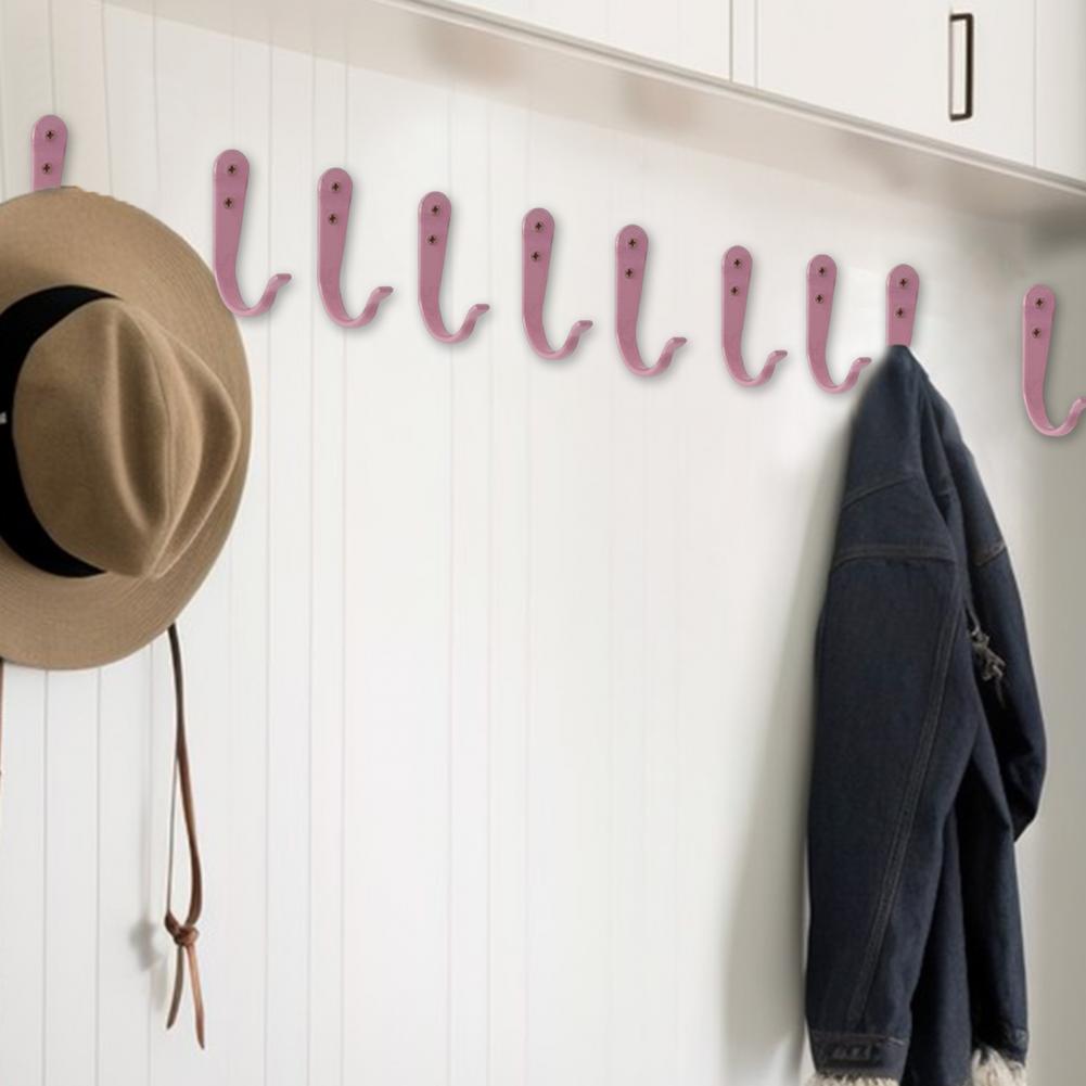 Metallhaken mit Gummibeschichtung Robuster Wandhaken Metallwandhaken für einfache Organisation Mantel Handtuch Schlüssel für Badezimmer für Kleine