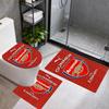 Arsenal Bathroom Mat Set 3Pcs Bath Mats Set For Home Decoration Bathroom Decor Elegant Floor Mats