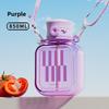 Portable Creative Water Bottle With Straw And Leakproof Seal For Office And Outdoor Use