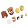 5Pcs Wooden Cute Dog Russian Nesting Dolls Toy Handmade Wooden Cute Dog Matryoshka Dolls Set for