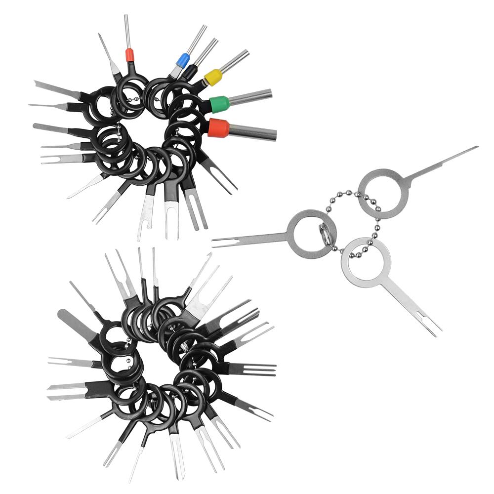 Auto Car Plug Circuit Board Wire Harness Terminal Extraction Pick Connector Crimp Pin Back Needle Remove Tool Set