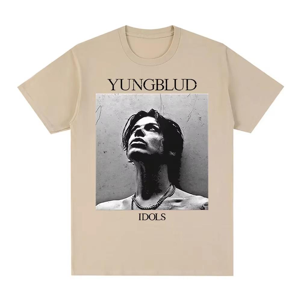 

Yungblud Idios Черный Квадратный Фото Графический Принт Футболка Женская Одежда Футболки с Коротким Рукавом Повседневные Оверсайз Футболки Топы Футболки S