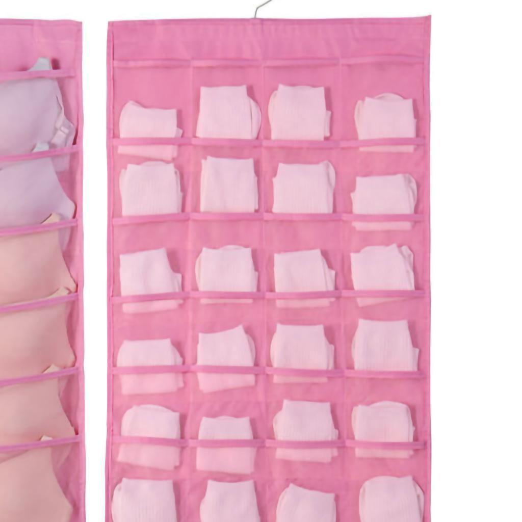 Hanging Bra Organizer Oxford Fabric Double Sides Breathable Large Capacity Underwear Storage