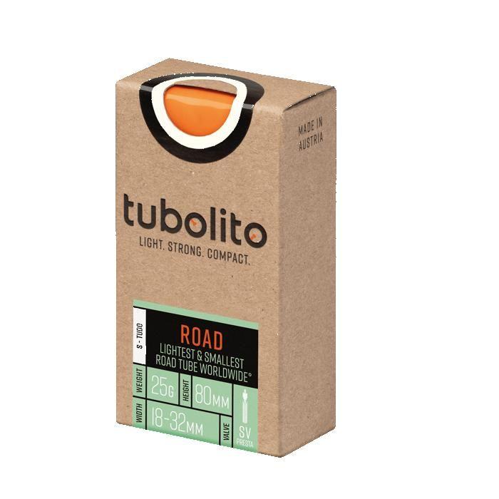 Schlauch Tubolito s-tubo - 700c - Ventil 80mm - Ultraleicht - Orange