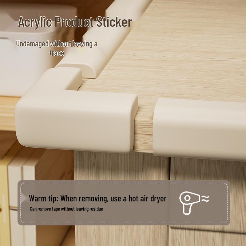 Child Safety L-Shaped Corner Guard - Thickened, Widened, and Soft for Home Protection