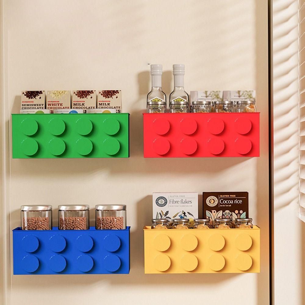 Plastic Block Storage Box Building Block Desk Organizer  Kitchen Supplies