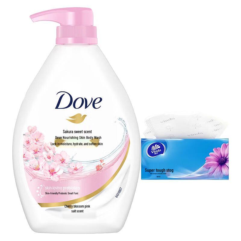 Dove Гель для душа с ароматом вишневого цвета Питательный