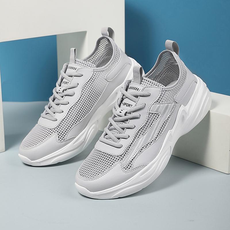 Pánské vulkanizované boty Módní prodyšné outdoorové síťované ležérní tenisky Lehké pohodlné pánské tenisky Pánská obuv pro chůzi