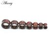 2pcs Fashion Flesh Tunnels Ear Plugs Big Gauge Piercing Expander Brown Bubinga Rose Wood 8mm-20mm Piercing Body Jewelry for Men
