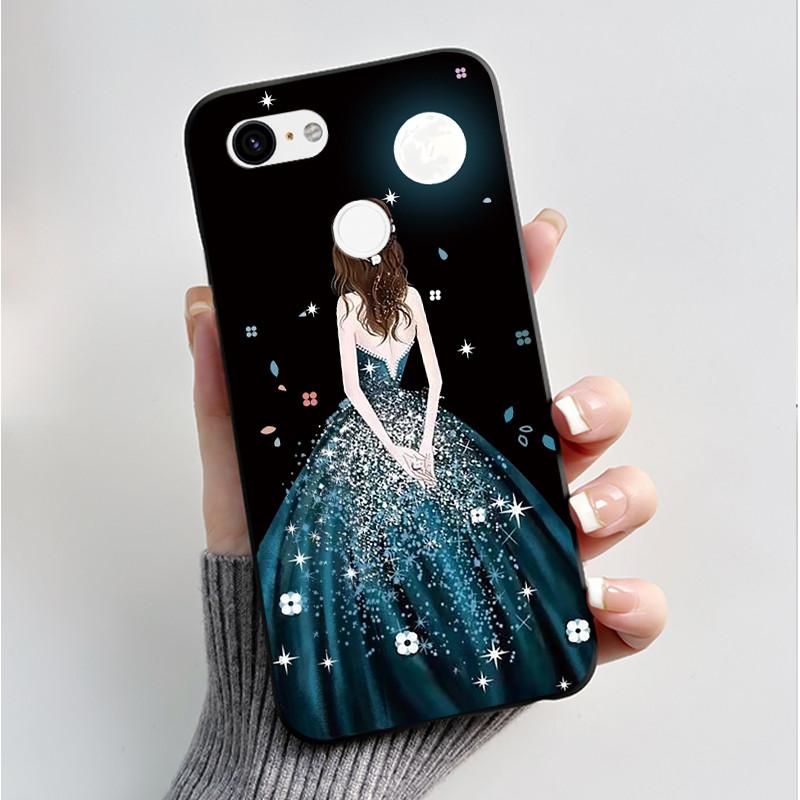 For Google Pixel 3 XL Case Black Bumper Soft TPU Silicone Cover for Pixel 3 XL Phone Cases Pixel3 3XL Butterfly Flower Capa