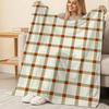 Postpartum Flannel Blanket Anti-pilling, Soft & Warm Minimalist Plaid, Cozy for Home, Daily Use, All Season, Perfect for Halloween & Christmas