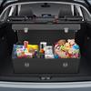 Black Leather Compartment Boot Storage Organizer Tool Car Storage Bag Car Trunk Organizer Storage Box Car Accessories Waterproof