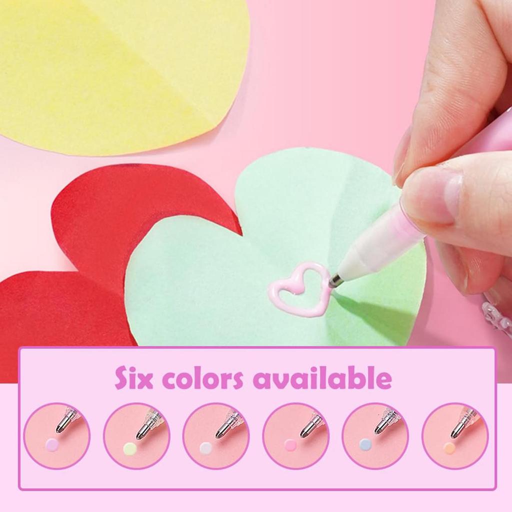 (24ml) New Fine-tip Glue Pen, Quick-drying And Easy To Control, Suitable For Scrapbooking, Card Making, Crafts, Etc., Quick-drying  (6-pack)