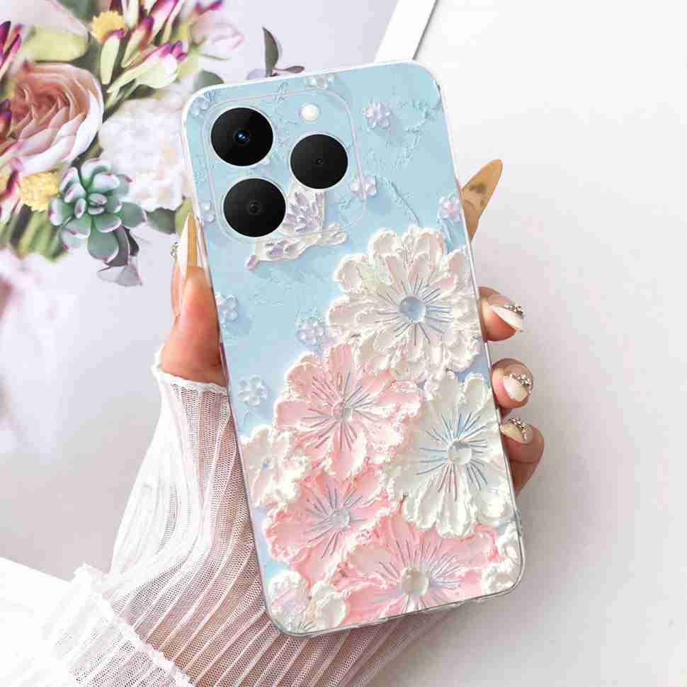 For Realme 15T Case Cute Heart Candy Painted Cover Soft Silicone Casing For Realme 15T 15 T 5G Cover Bumper 6.57 Realme 15T