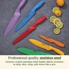 (Direct from the US) Cuisinart Advantage 12-Piece Colorful Knife Set with Covers (6 Knives)