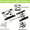 RV Catch Holder Hardware T Style Entry Door Latch for Commercial Vehicle Cargo Haulers Travel Trailers Motorhome Containers