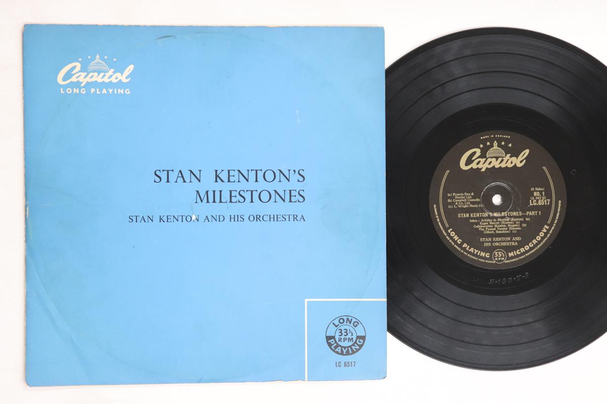 

10inch Record STAN KENTON - Stan Kenton s Milestones LC6517 CAPITOL UK Jazz Used