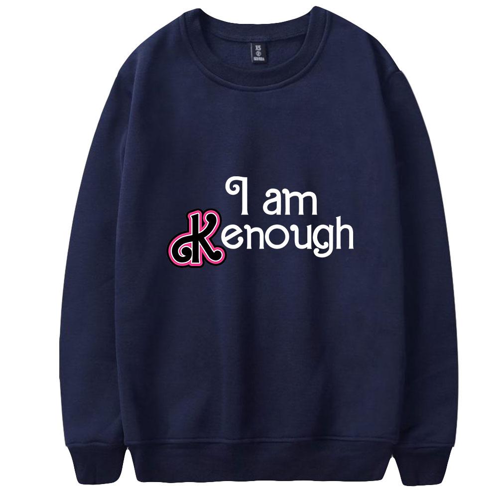 Mode Ich Bin Ken Genug Brief Aufdruck HOODIES Lässig Rundhals Sportbekleidung Herren Damen Pullover Sweatshirts