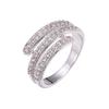 Micro-inlaid zirconia simple and elegant ring