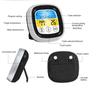 Digitales Thermometer Touchscreen LCD-Display Sofortmessung Lebensmittelthermometer mit 2 Temperatursonden zum Kochen Grillen