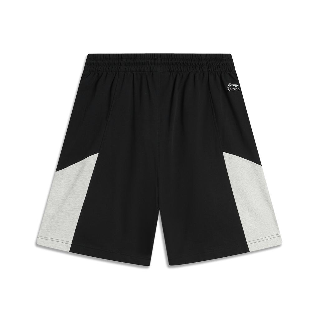 Li-Ning Loose Knit Embroidered Elastic Sports Shorts Men Shorts Black AKSU593-3