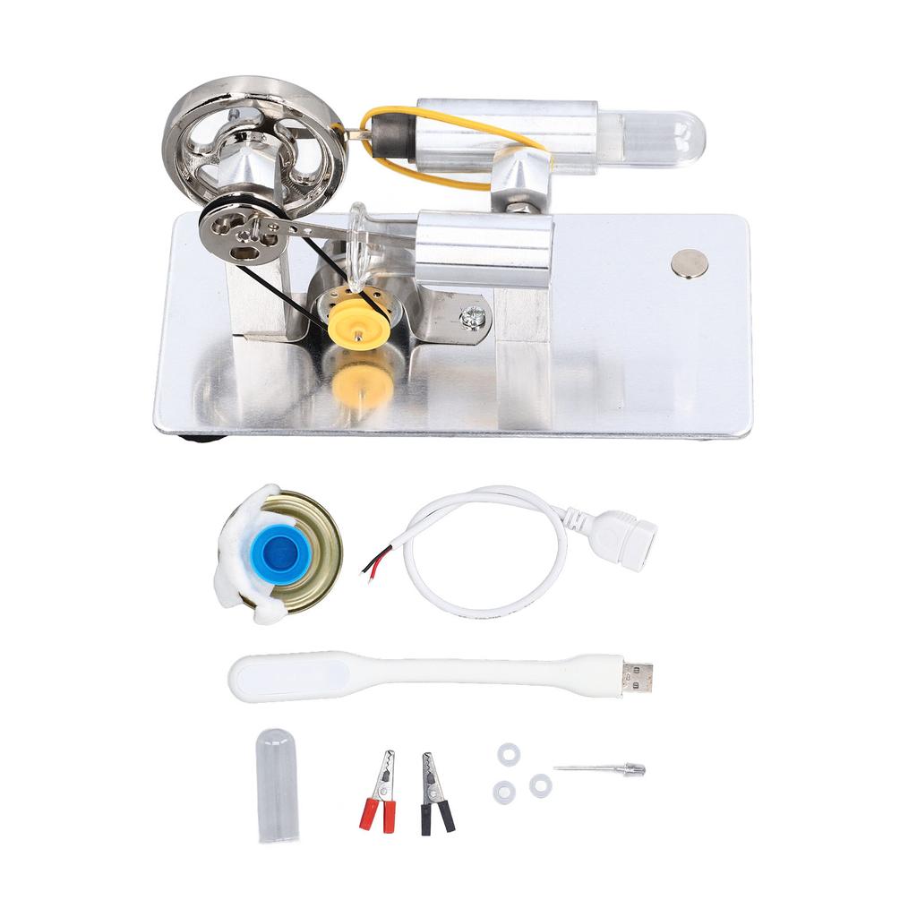 Kituri de modelism cu motor Stirling, generator de electricitate cu LED-uri educaționale pentru științe fizice, motor Stirling