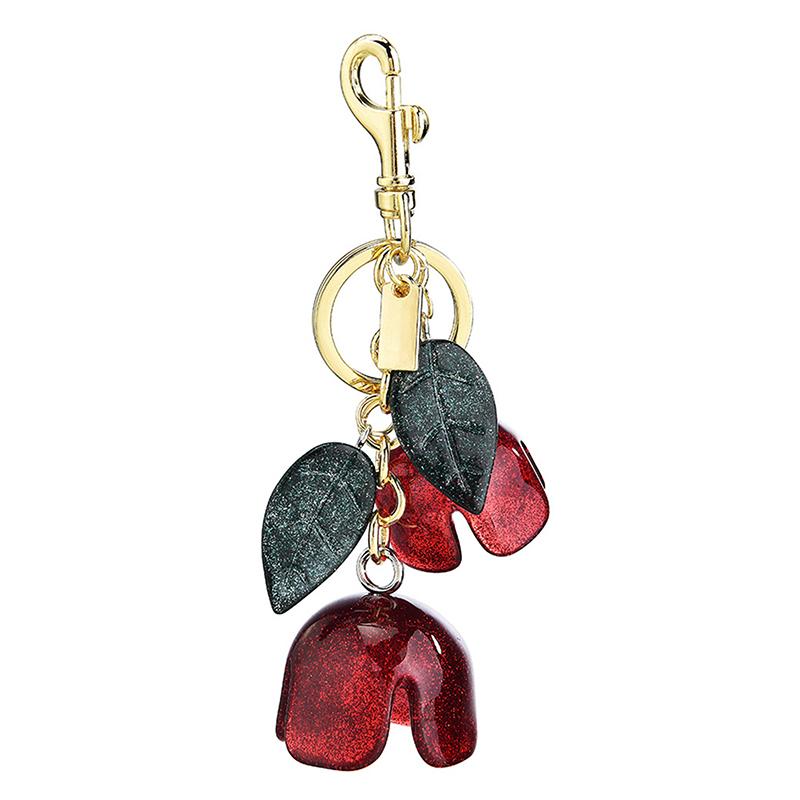 3D Excellent Rose Flower Pendant Keychian For Women Girls Backpack Bag Decoration Keyring 3/Color Handmade Key Chain Jewelry