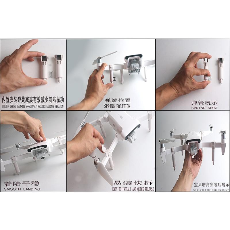 Drone Caméra FIMI X8SE Version 2019/ 2020 Hélicoptère RC Trépied Augmenté avec Ressort Mode Caché