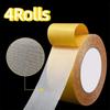 4Rolls Super Traceless Double Sided Tape Heat Resistant Strong Adhesion Cloth Base Tape Translucent Waterproof Grid Fiber Tape
