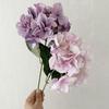 Real Touch Artificial Hydrangea Flower 14 Inch Large Full Faux Silk Hydrangea Flower with Stem for Floral Arrangement Home Table