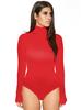 Sexy Choker Long Sleeve Jumpsuit Slim All-match Bottoming Shirt Shaperwear