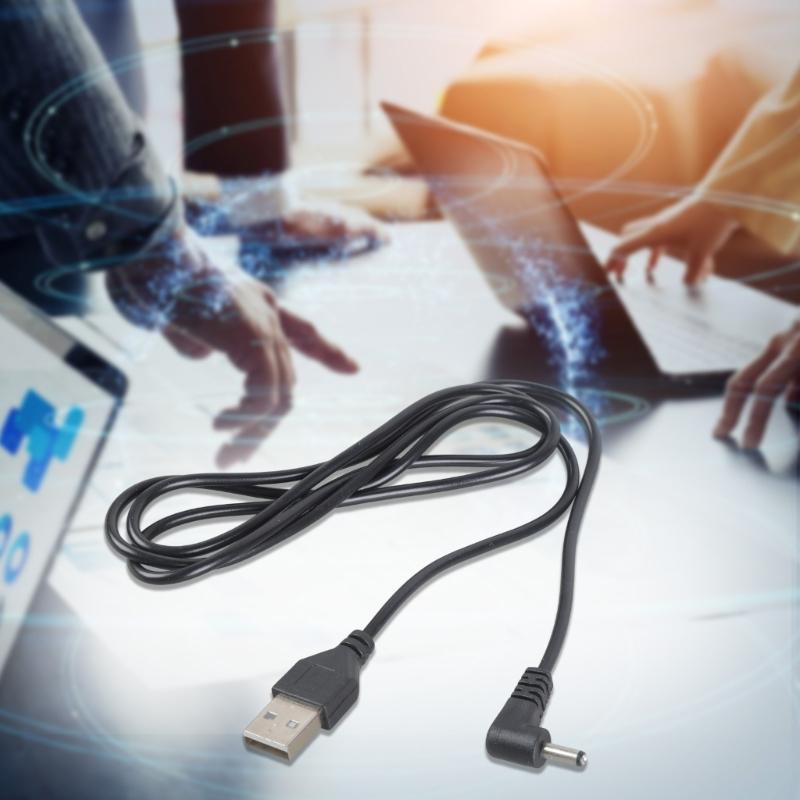 5V USB To 3.5x1.35mm Right Corner Power Cord For Sound Devices LED Radiances Admirers With 1M Plastic Cable