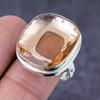 Natural Morganite Gemstone Handmade 925 Sterling Silver Gift Ring Size 8.5 Q3b60