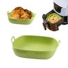 Silicone Air Fryers Oven Baking Tray Pizza Fried Chicken Airfryer Silicone Basket Reusable Round Square Airfryer Pan Liner Acces