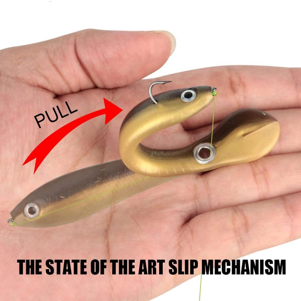Fishing Lures 5 Pack Soft Bionic Lures Simulated Bass Lures Fishing Materials Loach Soft Lures Slow Sinking Bionic Swim Lures for Outdoor Fishing