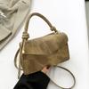 New fashion casual portable small bag popular small square bag women's solid color simple shoulder messenger bag