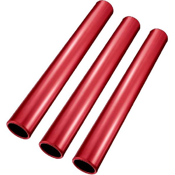 Flylin Relay Baton, Athletics Aluminum Batons Track Field Relay Batons Running Baton for Race Running and Outdoor Sports красный