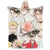 Haikyuu Japanischer Anime Decke Fleece Winter Multifunktion Super Warm Überwurfdecken für Bett Schlafzimmer Plüsch Dünne Steppdecke